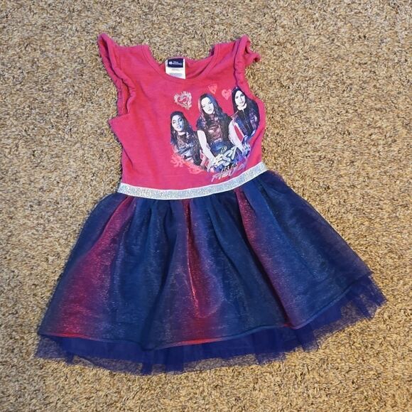 Girls Descendants Pink Dress - Picture 1 of 3